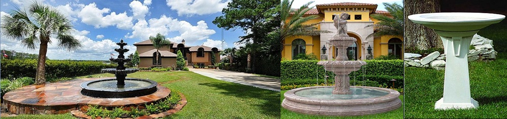 backyard water fountains